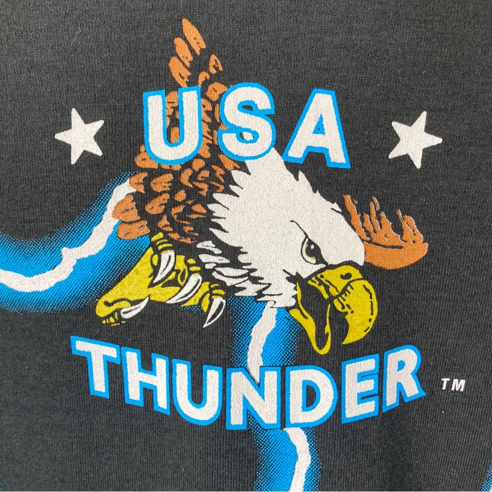 USA Thunder Black Eagle Brazos Sportswear Oversized T-shirt - Picture 6 of 10